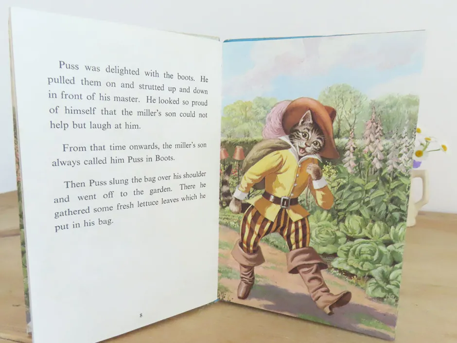 Cottontails Baby Vintage*VINTAGE Ladybird book - Puss in Boots (1970s)