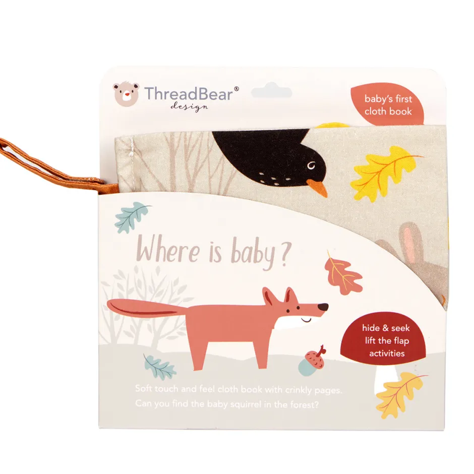 Cottontails Baby Musical & Activity|Musical & Activity*Where is Baby? Woodland crinkly cloth book