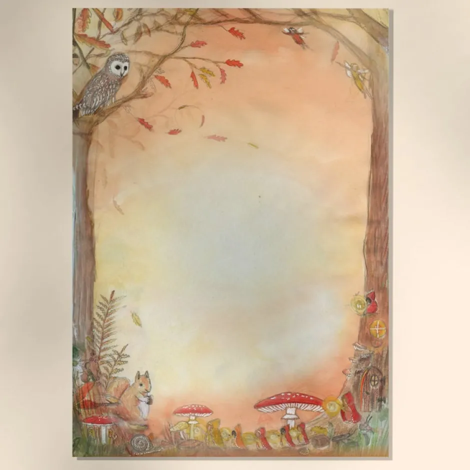 Cottontails Baby Craft & Stickers*Wilded Family seasonal notepaper set - autumn