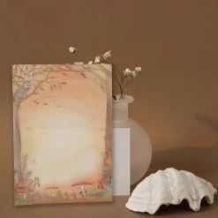 Cottontails Baby Craft & Stickers*Wilded Family seasonal notepaper set - autumn