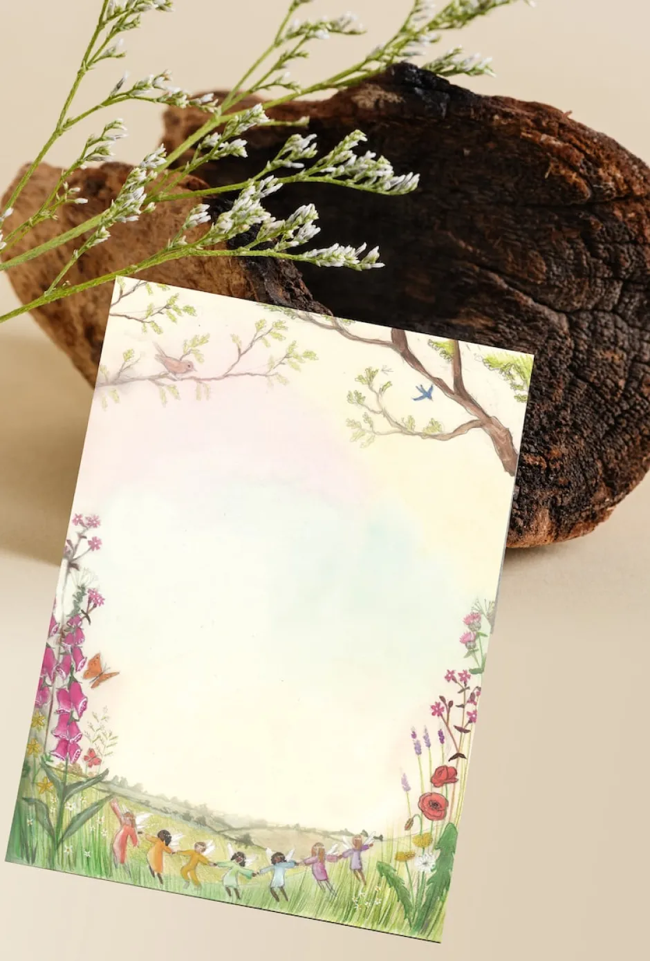 Cottontails Baby Craft & Stickers*Wilded Family seasonal notepaper - spring & summer