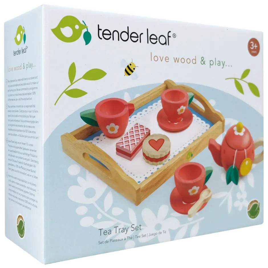 Cottontails Baby Little Kitchen|Wooden Toys*Wooden Tea Tray Set